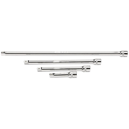 Draper Extension Bar Set, 1/4" Sq. Dr., Polished Chrome (4 Piece) 16765 Draper - Dynamic Drive