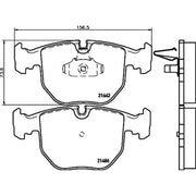 DON Front Brake Pad Set fits BMW 5 1996-2004