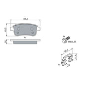 Bosch Front & Rear Pads fits Renault Megane III 2008-2016 2.0
