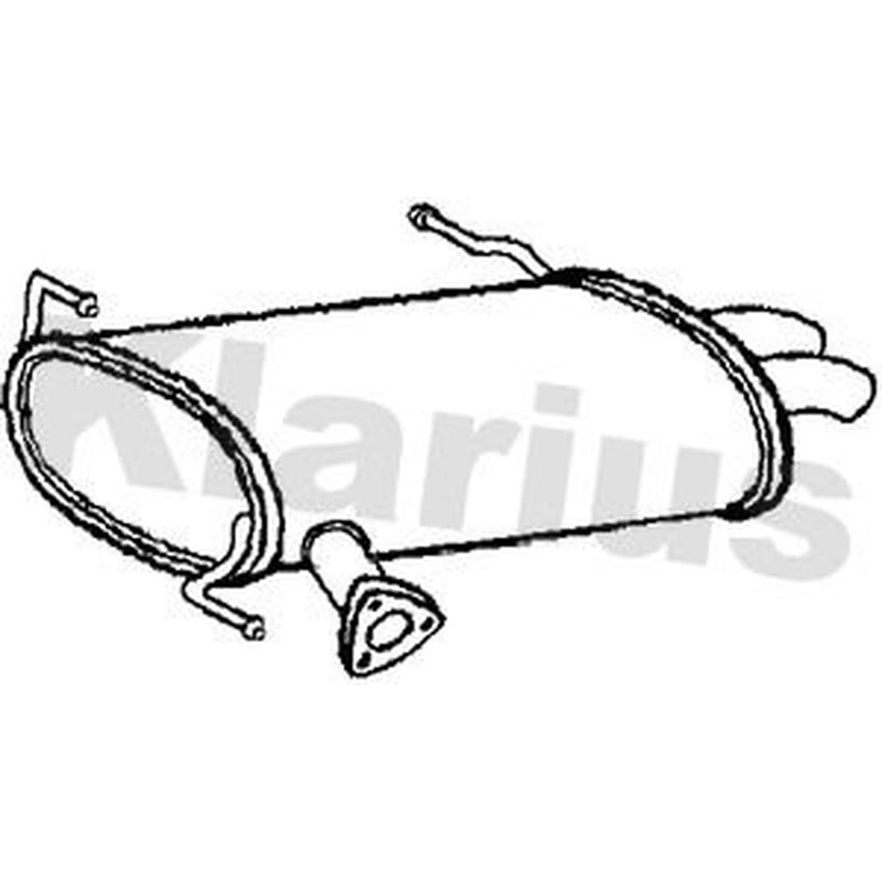Klarius Box With Tail Pipe Rear fits Citroën C-Crosser 2007-2012 2.2