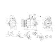 Hella Air Conditioning Compressor fits Audi Allroad C5 2000-2005 2.7