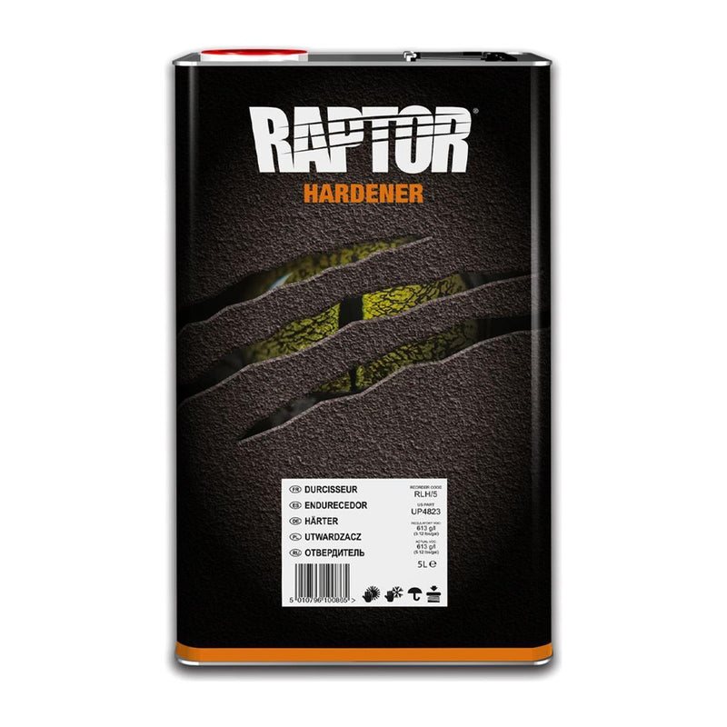 Raptor Tough Protective Coating Hardener 5 Litres Black for Durable Protection Raptor - Dynamic Drive