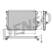 Denso Engine Radiator DRM32017