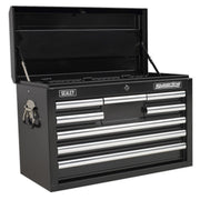 Sealey Topchest 8 Drawer with Ball-Bearing Slides Black AP33089B Sealey - Dynamic Drive