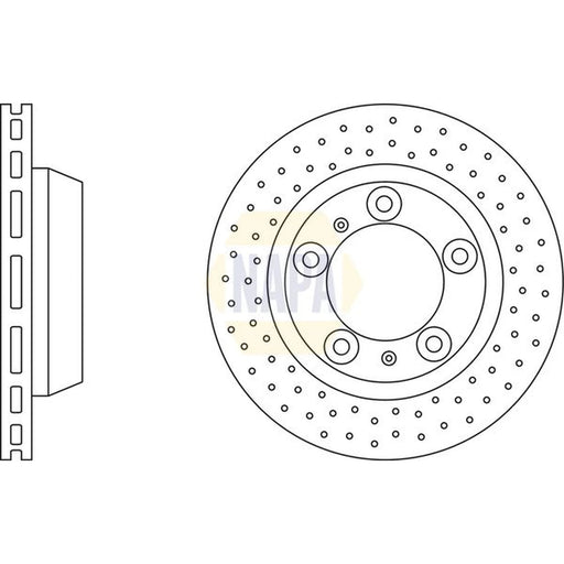 NAPA 2 x / Rear Brake Discs NBD5794-x2