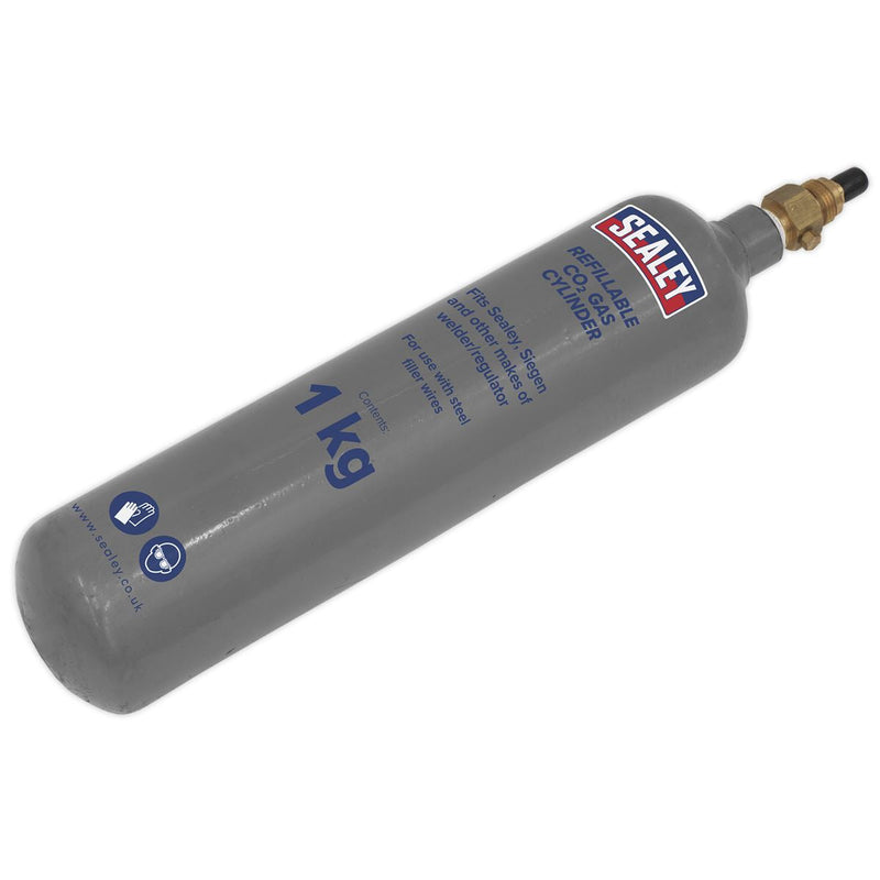 Sealey Gas Refill Carbon Dioxide 1000g CO2/1KG/REFIL Sealey - Dynamic Drive