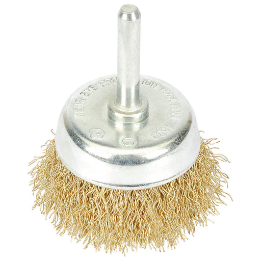 Draper Brassed Steel Crimped Wire Cup Brush, 50mm 41432 Draper - Dynamic Drive