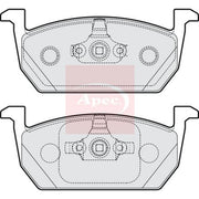 Apec Front Brake Pad Set fits Audi A1 2018 on