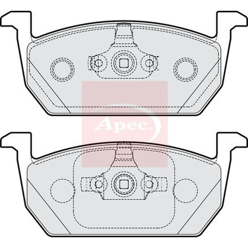 Apec Front Brake Pad Set fits Audi A1 2018 on