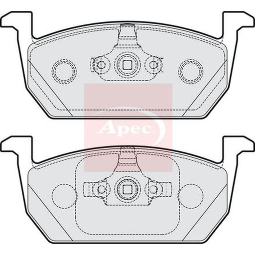 Apec Front Brake Pad Set fits Audi A1 2018 on