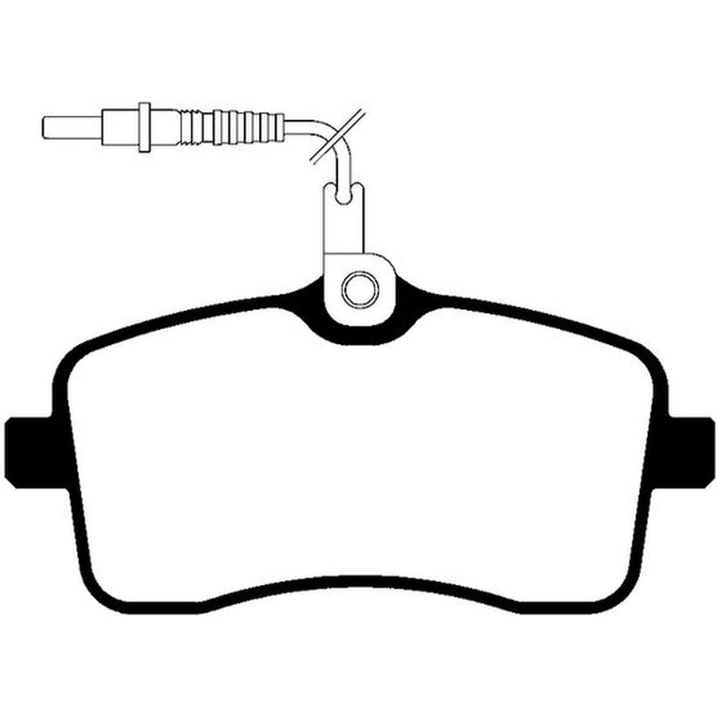 Abtex Front Brake Pad Set fits Peugeot 407 2004-2011 1.6 1.8 2.0