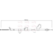 Apec Handbrake Cable Right Rear fits Nissan X-Trail II 2007-2013 2.0 2.5