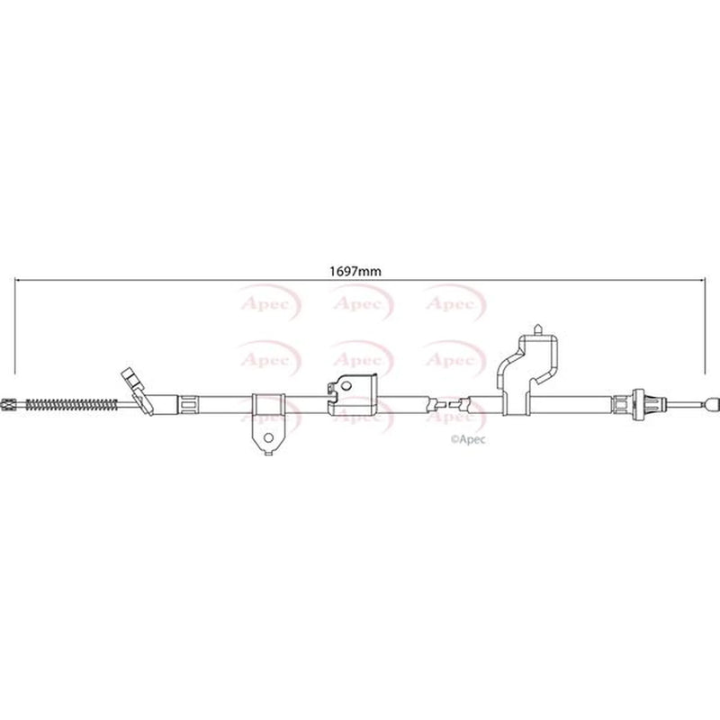 Apec Handbrake Cable Right Rear CAB1325