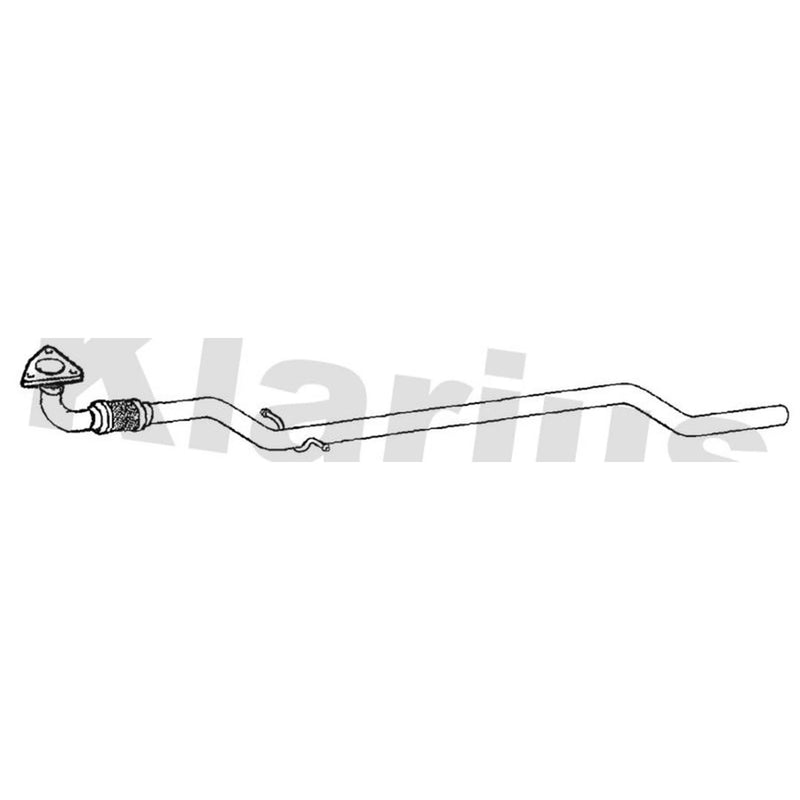Klarius Exhaust Pipe OD fits Vauxhall Meriva 2013-2017 1.6