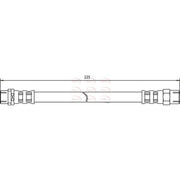Apec Brake Hydraulic Hose Line Rear fits BMW 3 1988-2000 3.0 3.2