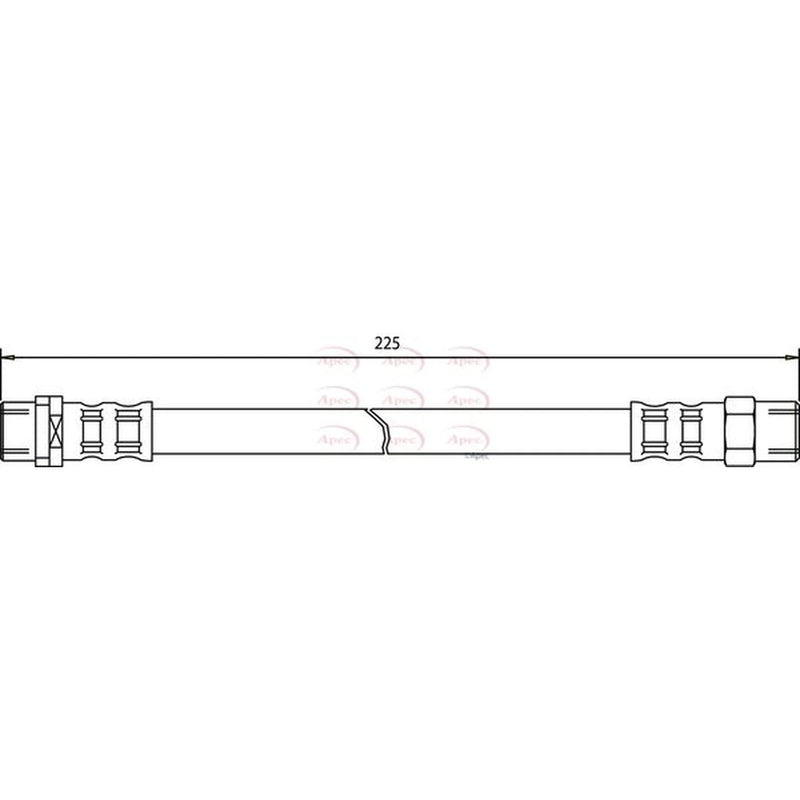 Apec Brake Hydraulic Hose Line inner HOS3402