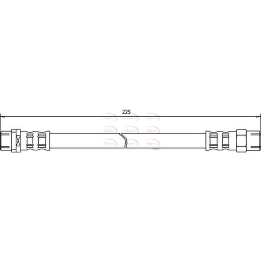 Apec Brake Hydraulic Hose Line inner HOS3402