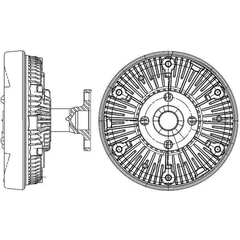 Mahle Radiator Fan Clutch fits John Deere Series 6030 2006 on