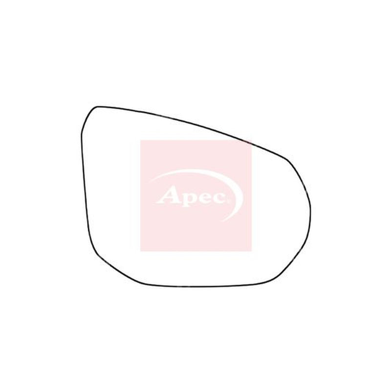 Apec Exterior Wing Mirror Glass Right fits Audi Q2 2016-2021 1.0 1.4 1.6 2.0