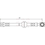 Apec Brake Hydraulic Hose Line Front fits Mini Mini 2001-2008
