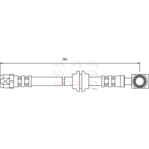 Apec Brake Hydraulic Hose Line Front fits Mini Mini 2001-2008