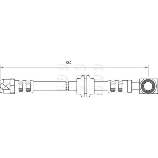 Apec Brake Hydraulic Hose Line Front HOS3055