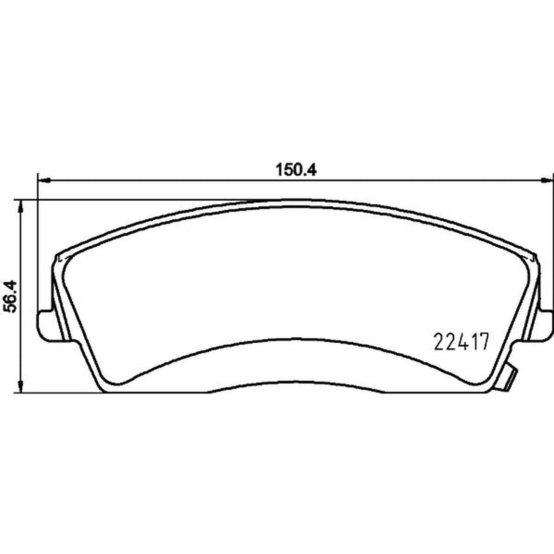 Mintex Front Brake Pad Set fits Dodge Challenger 2011 on 6.4
