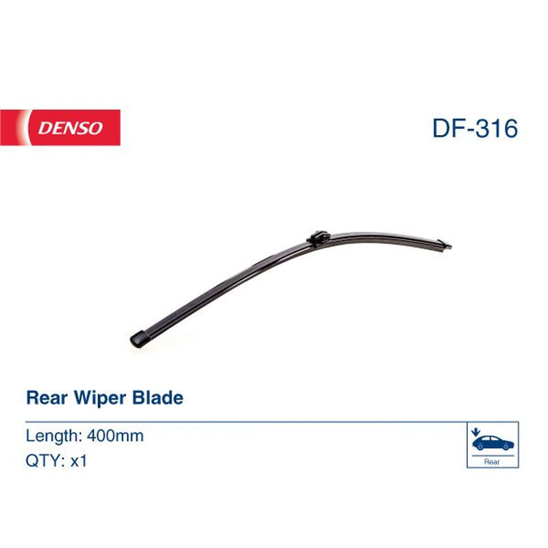 Denso Rear Wiper Blades fits Audi A4 Allroad B8 2009-2016 2.0 3.0
