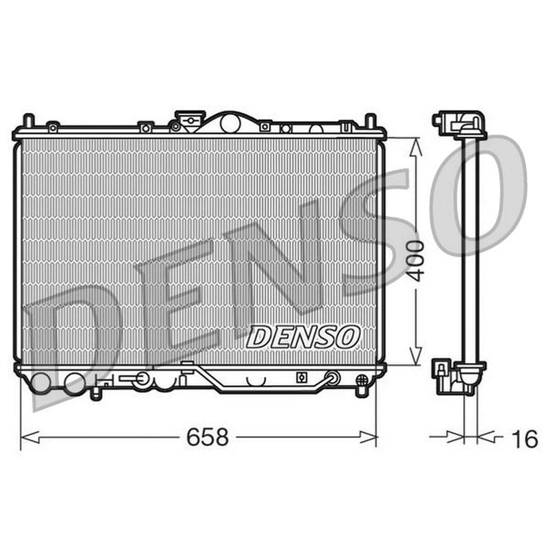 Denso Engine Radiator fits Mitsubishi Carisma 1995-2006 1.6 1.8