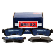 Borg & Beck Rear Brake Solid Discs & Pads fits Daewoo Nubira 2003-2004 1.4