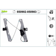 Valeo Electric Window Regulator Lifter Left Front 850982
