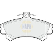 NAPA Front Brake Pad Set fits Mitsubishi Carisma 1995-2006 1.6 1.8 1.9