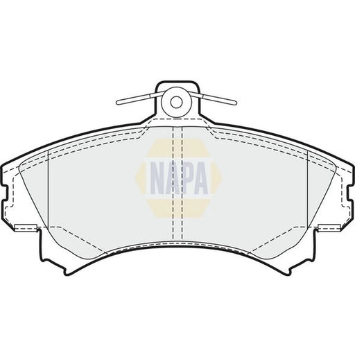 NAPA Front Brake Pad Set fits Mitsubishi Carisma 1995-2006 1.6 1.8 1.9