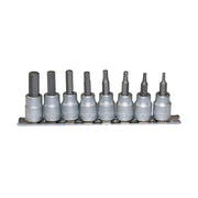 Teng Tools 3/8" Hex Bit Socket Clip Rail Set AF 8 Pieces Teng Tools - Dynamic Drive