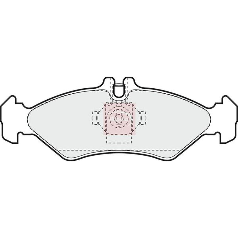 Apec Rear Brake Pad Set fits Mercedes-Benz Sprinter 2-T 1995-2006