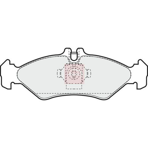 Apec Rear Brake Pad Set fits Mercedes-Benz Sprinter 2-T 1995-2006