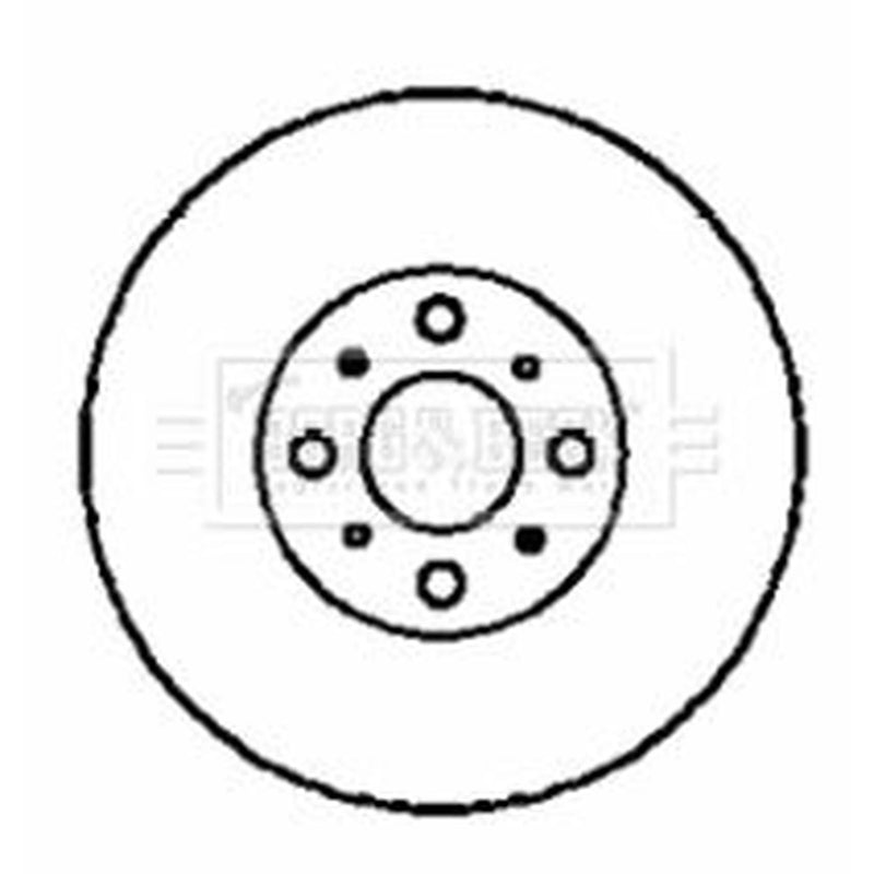 Borg & Beck Front & Rear Brake Discs & Pads fits Honda City IV 2003-2008 1.3