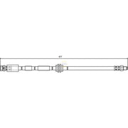 NAPA Brake Hydraulic Hose Line Front NBH1103