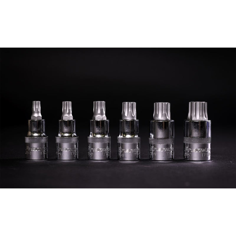 Sealey Trx-P* Socket Bit Set 6Pc 1/2Inchsq Drive 55mm Sealey - Dynamic Drive