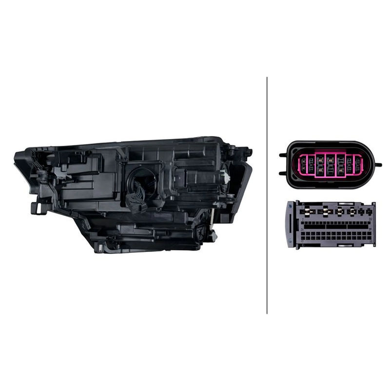 Hella Headlight Headlamp LED Right 1EX 016 263-561