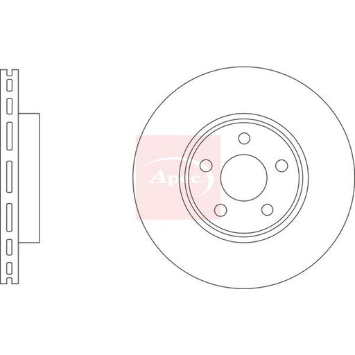 Apec 2 x Vented Brake Discs