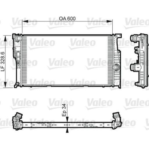 Valeo Engine Radiator 735612