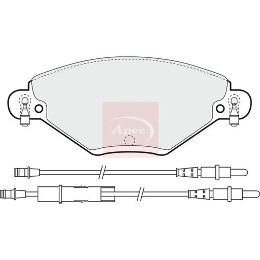 Apec Front Brake Pad Set PAD1259