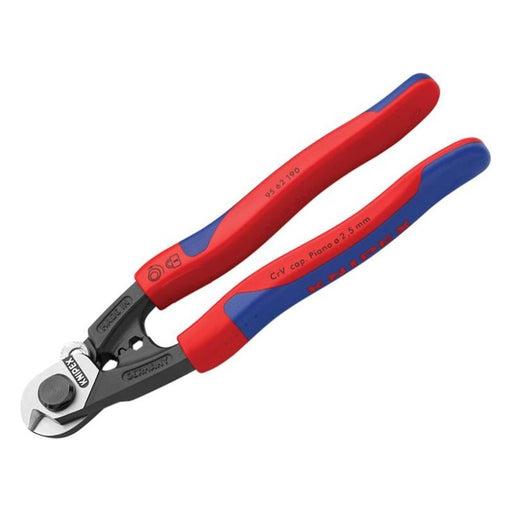 Knipex Wire Rope/Bowden Cable Cutters Multi-Component Grip 190mm Knipex - Dynamic Drive