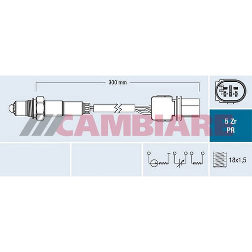 Cambiare O2 Lambda Oxygen Sensor before catalytic converter VE381819