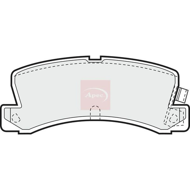 Apec Rear Brake Pad Set PAD580