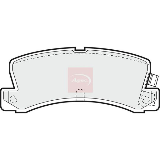 Apec Rear Brake Pad Set fits Toyota Carina E VI 1992-1997 2.0