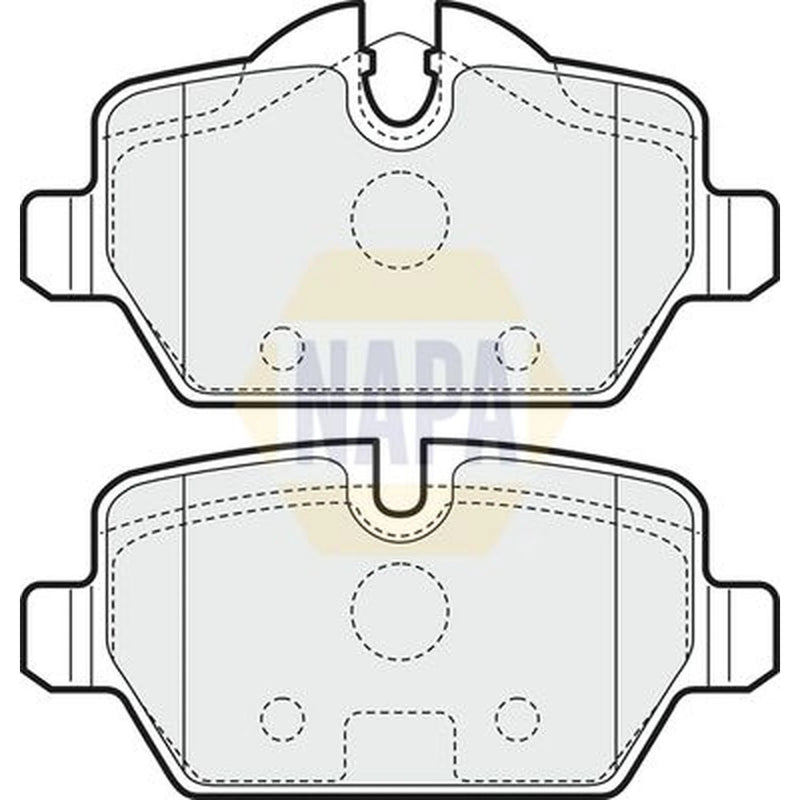 NAPA Rear Brake Pad Set fits BMW 1 2004-2012