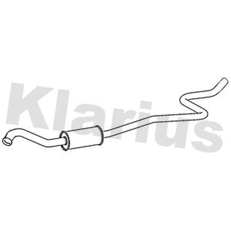 Klarius Box With Centre Pipe Centre fits Ford Fiesta VII 2017-2020 1.0