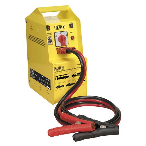 Sealey PowerStart Emergency Jump Starter 900hp Start 12/24V POWERSTART900 Sealey - Dynamic Drive